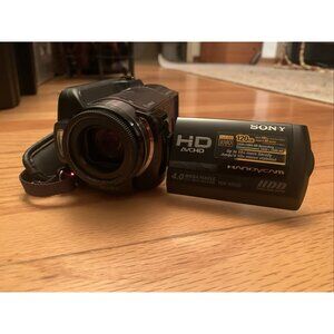 Sony HDR-XR200V 120 GB Handycam Digital Camcorder Black with Extras - Tested